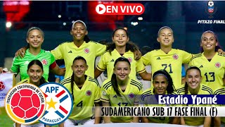 COLOMBIA VS PARAGUAY En Vivo Hoy 🔴 Sudamericano sub 17 Fase final Partido en vivo [upl. by Venezia]