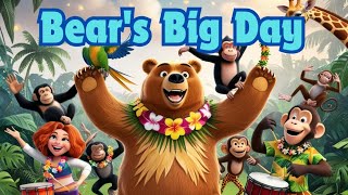 Bears Big Day Fun rhyme for kids  Nursery Rhymes  sing along  Jungle Book [upl. by Kinney490]