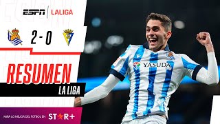 ¡TRIUNFAZO DE LA REALA ANTE LOS CADISTAS QUE CAEN EN EL FONDO  Real Sociedad 20 Cádiz  RESUMEN [upl. by Elleinaj422]