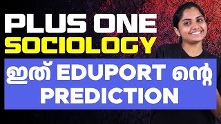 Plus One Sociology  Sure Questions Prediction  Eduport [upl. by Hultgren689]