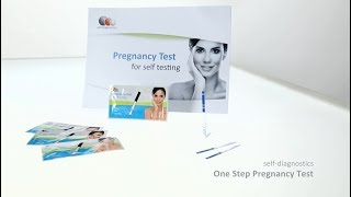 selfdiagnostics One Step Pregnancy Test  hCG rapid test [upl. by Mcgregor578]