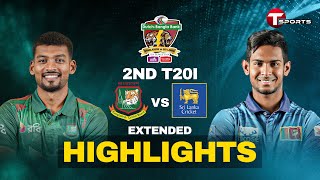 Extended Highlights  Bangladesh vs Srilanka  2nd T20I  T Sports [upl. by Bush433]