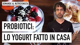 Probiotici lo yogurt fatto in casa [upl. by Taber]