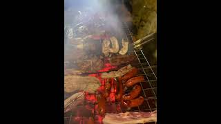 Fiestas de pueblo galicia food churrasco carne comida rural galiciacalidade [upl. by Hayouqes310]