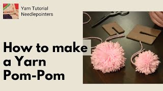 How to Make Easy Yarn Pom Poms with a Cardboard Maker [upl. by Saffian]