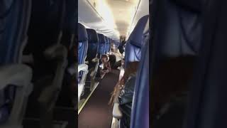 Passengers shelter on Aeromexico plane during shooting at Culiacan airport [upl. by Kassity237]