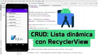 Mostrar registros en lista dinámica  CRUD Android Studio y SQLite [upl. by Analra]