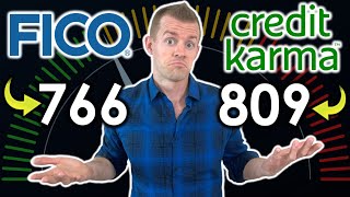 FICO Score vs Credit Score vs Credit Karma Why Are My Credit Scores So Different [upl. by Enyal738]