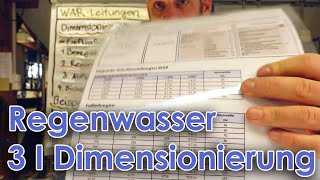 Regenwasserleitungen 3 I Dimensionierung [upl. by Ytitsahc292]