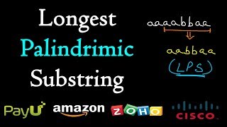 Longest palindromic substring  Dynamic programming [upl. by Annanhoj]