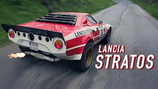 Onboard Lancia Stratos  Ardennes rally  HQ engine sound [upl. by Ragas]