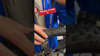 This tire has a loose screw 🤯 mechanic bicycle cycling bikelife [upl. by Eiznyl]