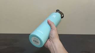 Hydro Flask 24 oz Standard Mouth Alpine Review [upl. by Leuqim]