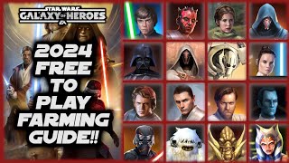 My Official 2024 Free to Play Farming Guide for Star Wars Galaxy of Heroes [upl. by Mira]