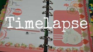 Filofax Deco TimeLapse Autumn Flower [upl. by Je949]