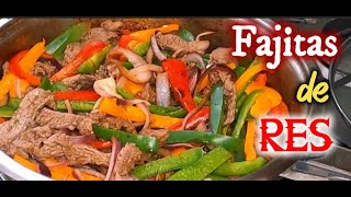 Una ricas fajitas de carne de res [upl. by Orvie427]