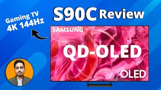 Samsung QDOLED  S90C Review  4K 144Hz Display  2023 [upl. by Boutis]