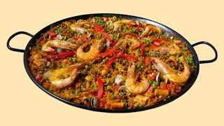 Receta de Paella de marisco  Receta casera [upl. by Ramsa]