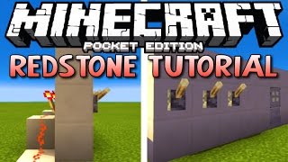 Minecraft PE  Redstone Tutorial quotCompact Combination Door EXPANDABLE [upl. by Rozella]