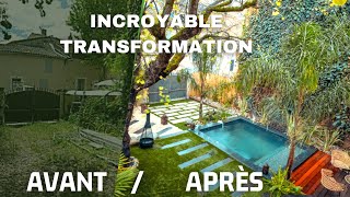 Avant  Après Aménagement de jardin extérieur Je vous amène à Bali [upl. by Lipscomb]