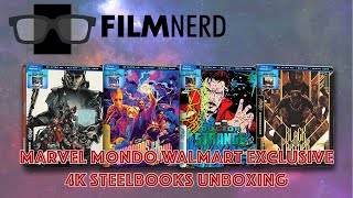 Marvel Mondo Walmart Exclusive 4K Steelbooks Unboxing  FilmNerd [upl. by Saville]