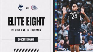 UConn vs Gonzaga  Elite Eight NCAA tournament extended highlights [upl. by Wolgast]