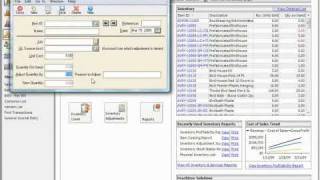 Peachtree Tutorial Making Inventory Adjustments Sage Training Lesson 65 [upl. by Ailyt]