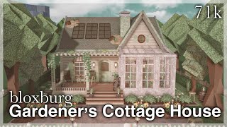 Bloxburg  Gardeners Cottage House Speedbuild exterior [upl. by Aivato500]