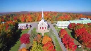 Autumn in Lanaudiere Québec Canada drone footage 4K [upl. by Nevak938]