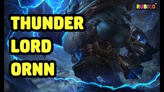 THUNDER LORD ORNN SKIN SPOTLIGHT  LEAGUE OF LEGENDS [upl. by Annahsirhc]