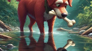 The Dog and the Bone A Moral Story for Children [upl. by Soisanahta92]