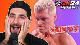 HE STOLE CODY  WWE 2K24 MyGM Mode Ep 5 [upl. by Nomrah]