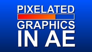 Pixelated Graphics 16bit mosaic effect  Adobe After Effects Tutorial [upl. by Emmons]