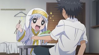 A Certain Magical Index Dub  Index staying in Toumas place [upl. by Inaffit]