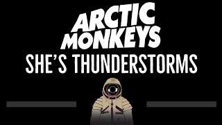 Arctic Monkeys • Shes Thunderstorms CC 🎤 Karaoke Instrumental Lyrics [upl. by Rosalind]