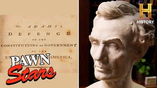 Pawn Stars Do America 50000 Price Tag for Beardless Abe Lincoln Bust Season 2 [upl. by Tamarra]