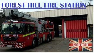 Fire truck coming out of forest hill fire Station London [upl. by Cohdwell556]