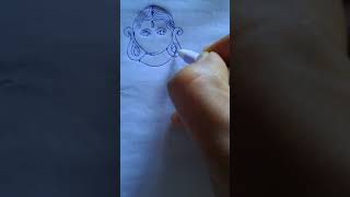 Easy drawing beginners Maa durga 1m art 100 2m drawing painting navaratri durgama 2024 dur [upl. by Tamah369]