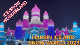 Harbin IceSnow World Festival 2023 😍  Snow Wonderland Visit ⛄️ [upl. by Ario813]