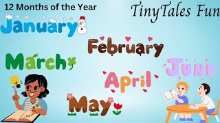 12 Month of the year song  Month of the year for kids [upl. by Aicetel]