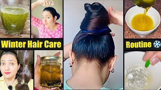 Winter Hair Growth Hacks  Full Weekly Guide For Long Strong Hair this Winter  Stop Hair Fall Now [upl. by Fesoj]