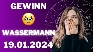 WASSERMANN ♒️😊 ES KOMMT❗DER GRÖSSTE GEWINN DEINES LEBENS 🍀🎁 Horoskop  19Januar 2024 wassermann [upl. by Golter]