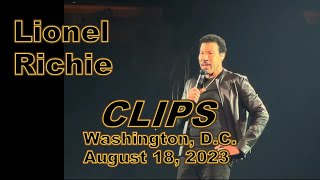 Lionel Richie Tour 2023  Washington DC  CLIPS [upl. by Hplodur]