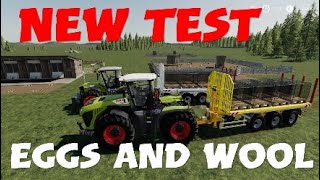 FS19  Eggs and Wool autoload test  Farming Simulator 19PS4 [upl. by Einej]