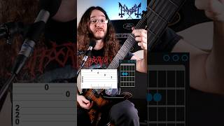 Mayhem  Freezing Moon metal guitar guitarlesson [upl. by Nidya878]