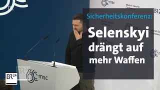 Selenskyi auf Münchener Sicherheitskonferenz  BR24 [upl. by Wu]