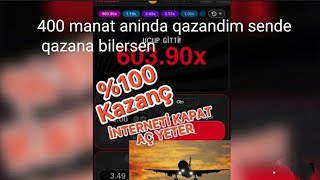 aviator oynunda 4 deqiqede 400 manat qazandim qazanmagin sirini bilmek isdeyirsense tikla [upl. by Ecela]