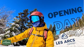 Skiing Les Arcs amp Peisey Vallandry  Opening Day 2023   Ski [upl. by Ibba767]