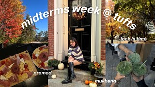 MIDTERMS WEEK as a premed student at TUFTS  uni vlog [upl. by Yatnoed]