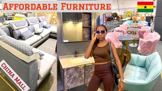 Come Furniture Shopping at China Mall in Accra Ghana with me [upl. by Cazzie]